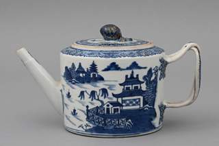 <b>Blau-weiße Teekanne, China</b>