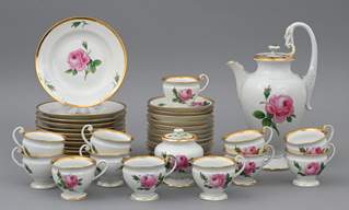 <b>Kaffeeservice Schwanenhenkel, Meissen </b>