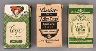 <b>Spielkarten, drei Decks</b>