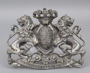 <b>Königlich Sächsisches Wappen als Relief</b>