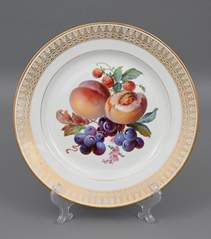 <b>Teller mit Fruchtmalerei, Meissen</b>