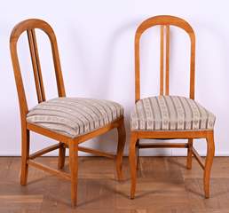 <b>Paar außergewöhnliche Biedermeier-Stühle</b>