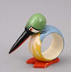 <b>Tierminiatur als Serviettenring, Erzgebirge</b>