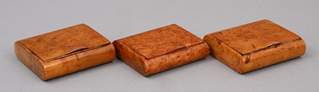 <b>Drei Biedermeier-Tabakdosen/ Zigarettendosen</b>