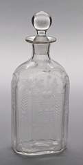 <b>Geschliffene Flasche mit Stopfen</b>