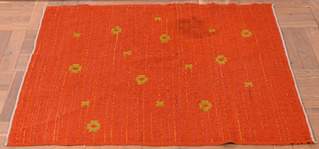 <b>Kleiner kunstgewerblicher Teppich, 1950/60er Jahre</b>