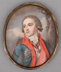 <b>Porträtminiatur Stepan Stepanovich Apraskin</b>