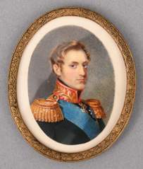 <b>Porträtminiatur Großfürst Nikolai Pavlovich</b>