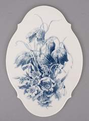 <b>Bildplatte mit Frühlingsblumen, Meissen</b>