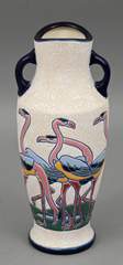 <b>Elegante Art déco-Vase in Amphorenform, Amphora-Werke </b>