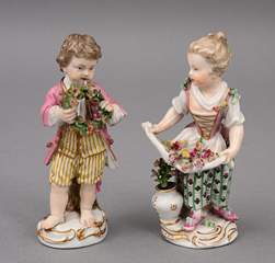 <b>Paar Gärtnerkinder, Meissen</b>