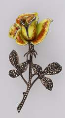 <b>Dekorative große Jugendstil-Brosche</b>
