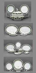 <b>Großes Speiseservice Meissen Weinlaubdekor</b>