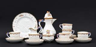 <b>Mokkaservice Schwanenservice Meissen</b>