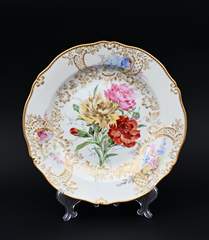 <b>Teller mit Blumenmalerei nach Art Braunsdorf</b>