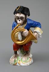 <b>Affenmusiker Altthüringer Porzellan</b>