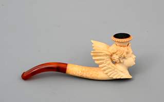 <b>Kleine Meerschaumpfeife im Etui</b>