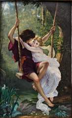 <b>Porzellangemälde 