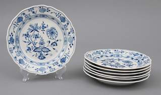 <b>Sieben Dessertteller Meissen</b>