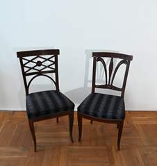 <b>Zwei klassizistische Stühle Sachsen</b>