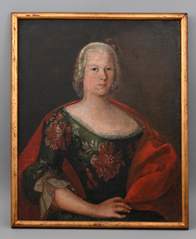 <b>Barockes Damenbildnis, 18. Jh.</b>