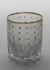 <b>Becherglas mit Harlekinmuster</b>