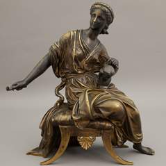 <b>Bronze Allegorie der Bildhauerkunst</b>