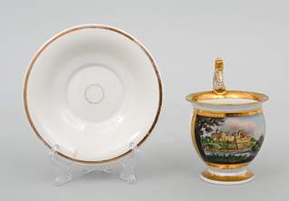 <b>Tasse mit Ansicht Schloss Bernburg</b>