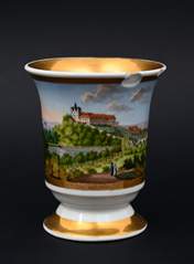 <b>Tasse mit Ansicht von Schloss Ballenstedt</b>