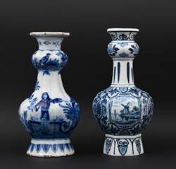 <b>Zwei Delfter Vasen</b>