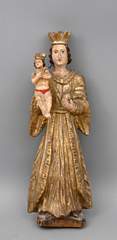<b>Schnitzfigur Madonna als Himmelskönigin</b>