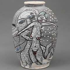 <b>Künstlervase Jochen Bach (1942 Leipzig-2022)</b>