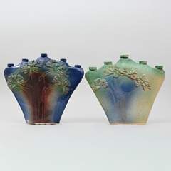 <b>Skulpturales Leuchterpaar</b>