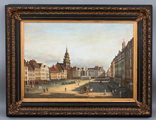 <b>Bernardo Bellotto, gen. Canaletto (1722 Venedig - 1780 Warschau), Kopie nach</b>