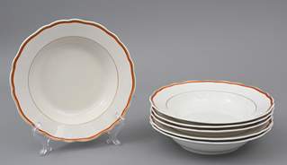 <b>Sechs Suppenteller, Meissen</b>