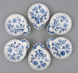 <b>Sechs Eisschalen Zwiebelmuster</b>