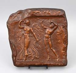 <b>Bronze-Relief Satyr und Mänade</b>