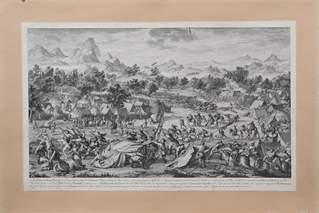 <b>Schlachtendarstellungen, Frankreich / China, Ende 18. Jh.</b>