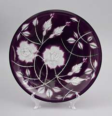 <b>Große runde Platte Rosenschliff </b>