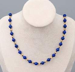 <b>Halskette Lapislazuli/ Gold</b>
