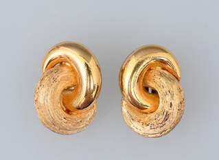 <b>Paar Ohrclip Christian Dior, 80er Jahre</b>