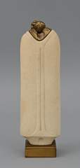 <b>Skulptur im Materialmix Sandstein/ Bronze</b>