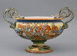 <b>Großes Historismus-Prunkgefäß, Italien</b>
