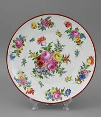 <b>Großer Wandteller Blumenmalerei</b>